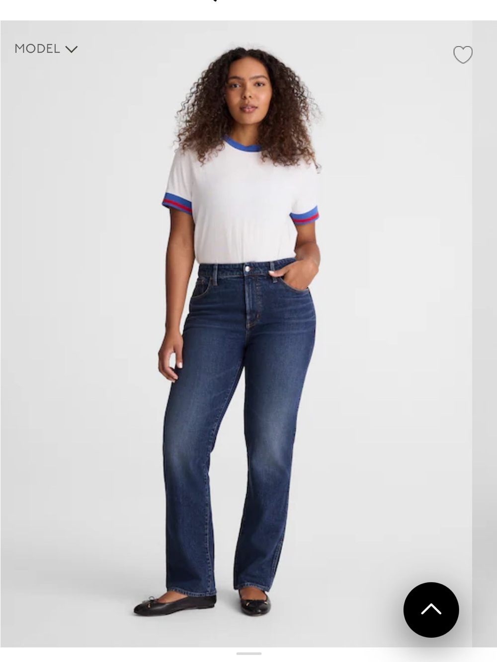 Madewell- The Curvy Longline Straight Jean
